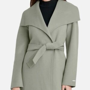 Tahari Light Green Wool Coat